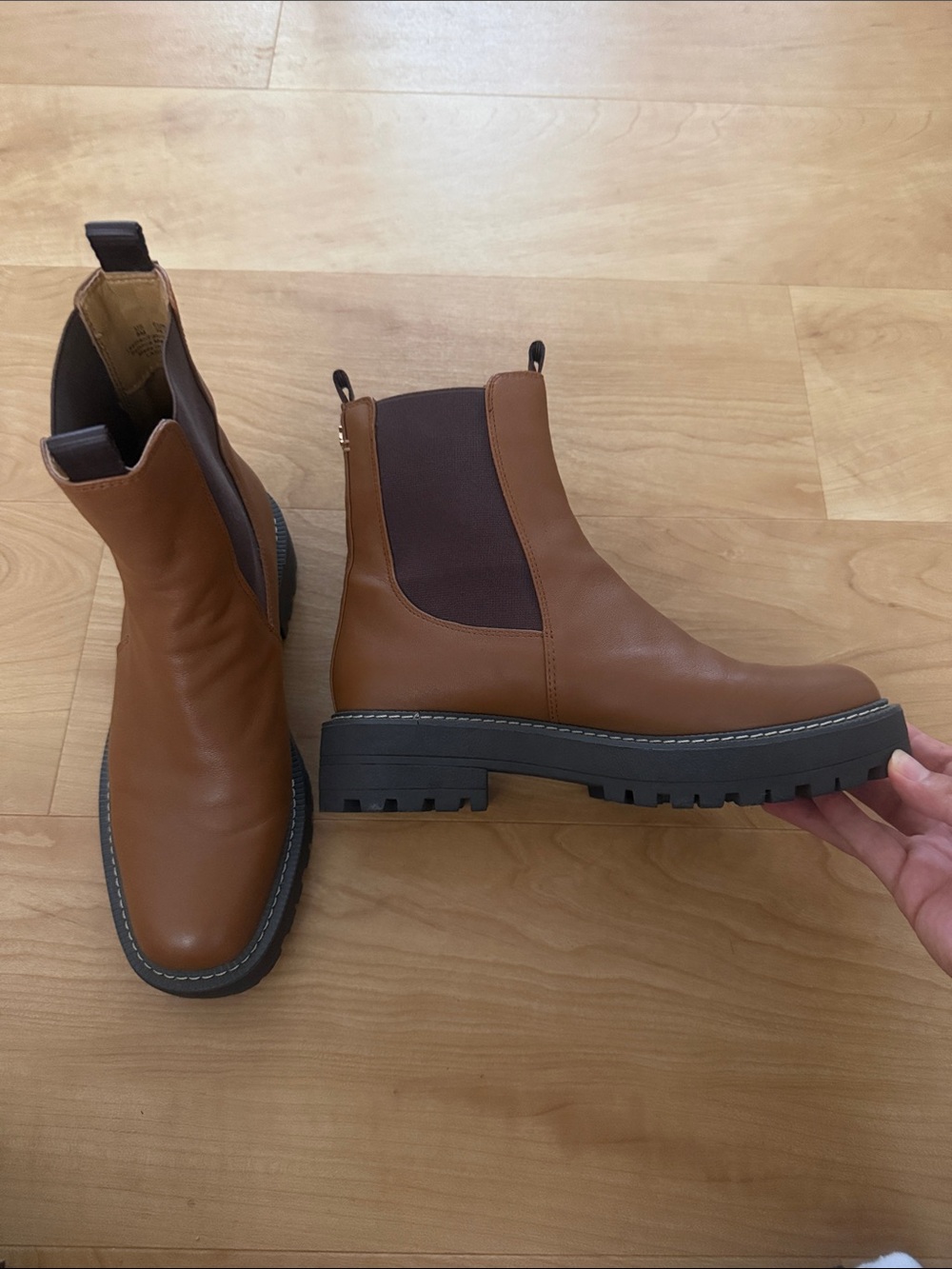 Sam Edelman Chelsea Boots - Brown Leather Slip-On